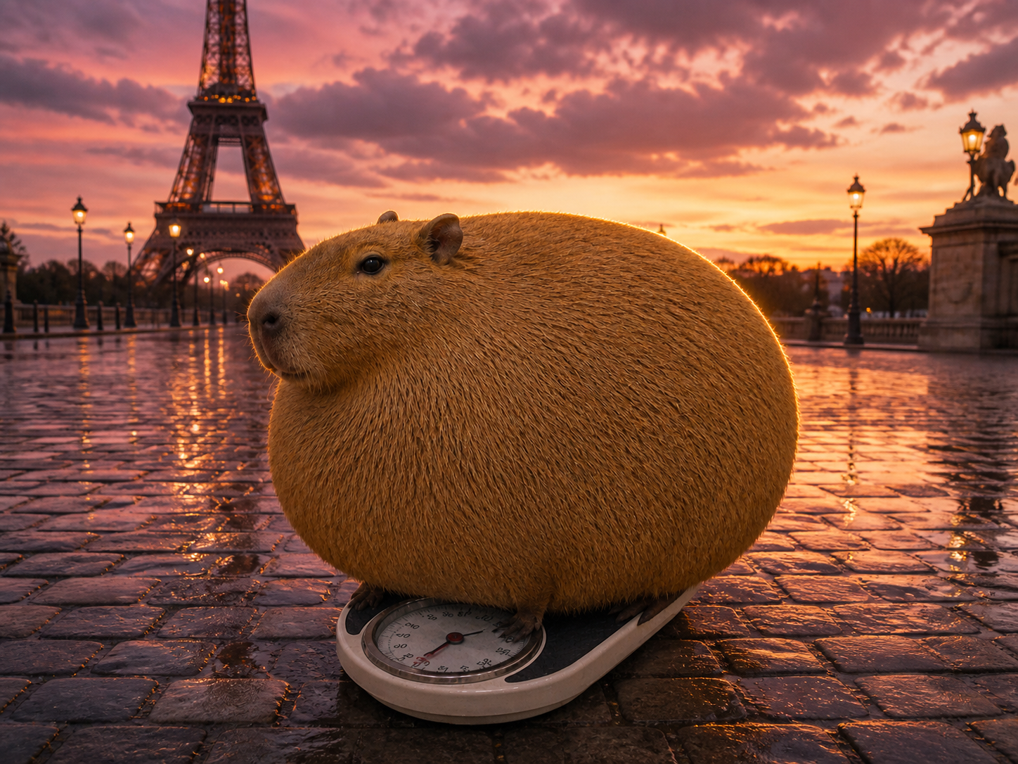 FATBARA on a scale in Paris